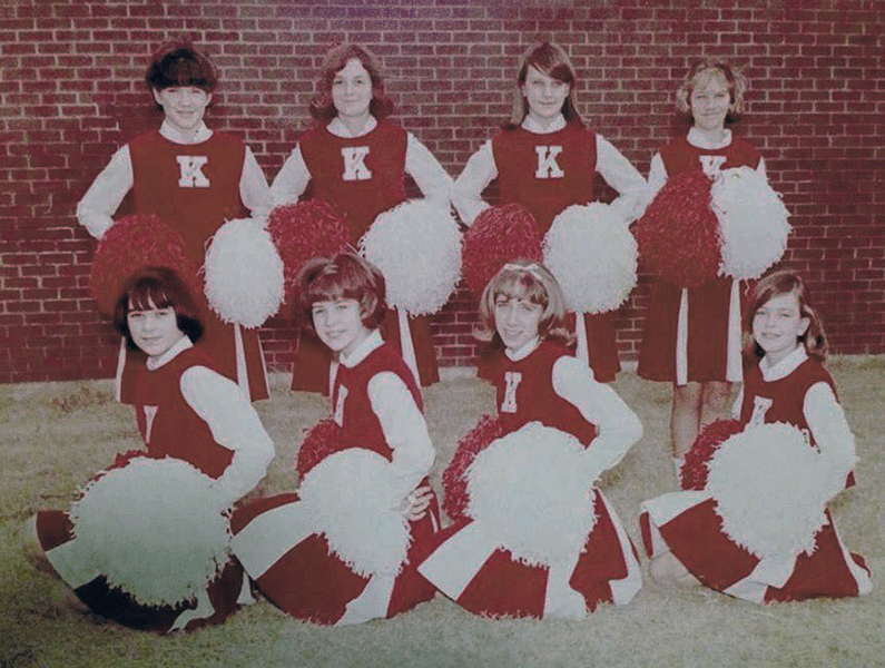 1966 Kimmons cheerleaders