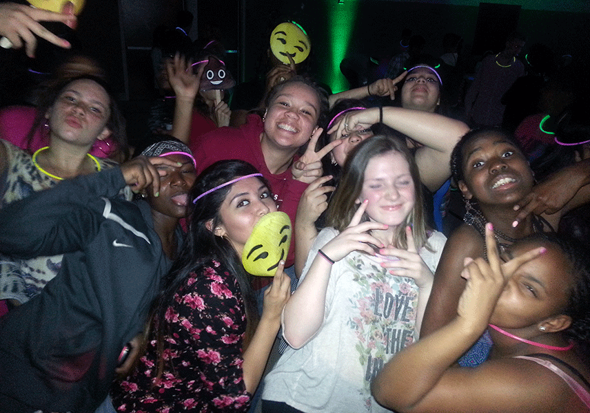 Students Get Energized at the Emoji Masquerade